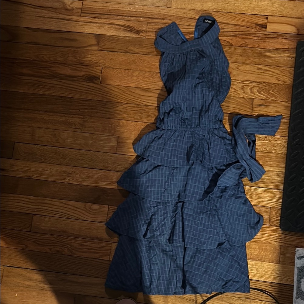 Blue Ruffled Skirt - Picture 2 of 4